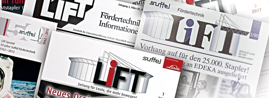 Sammlung von LiFT-Magazinen. Sammlung von LiFT-Magazinen.